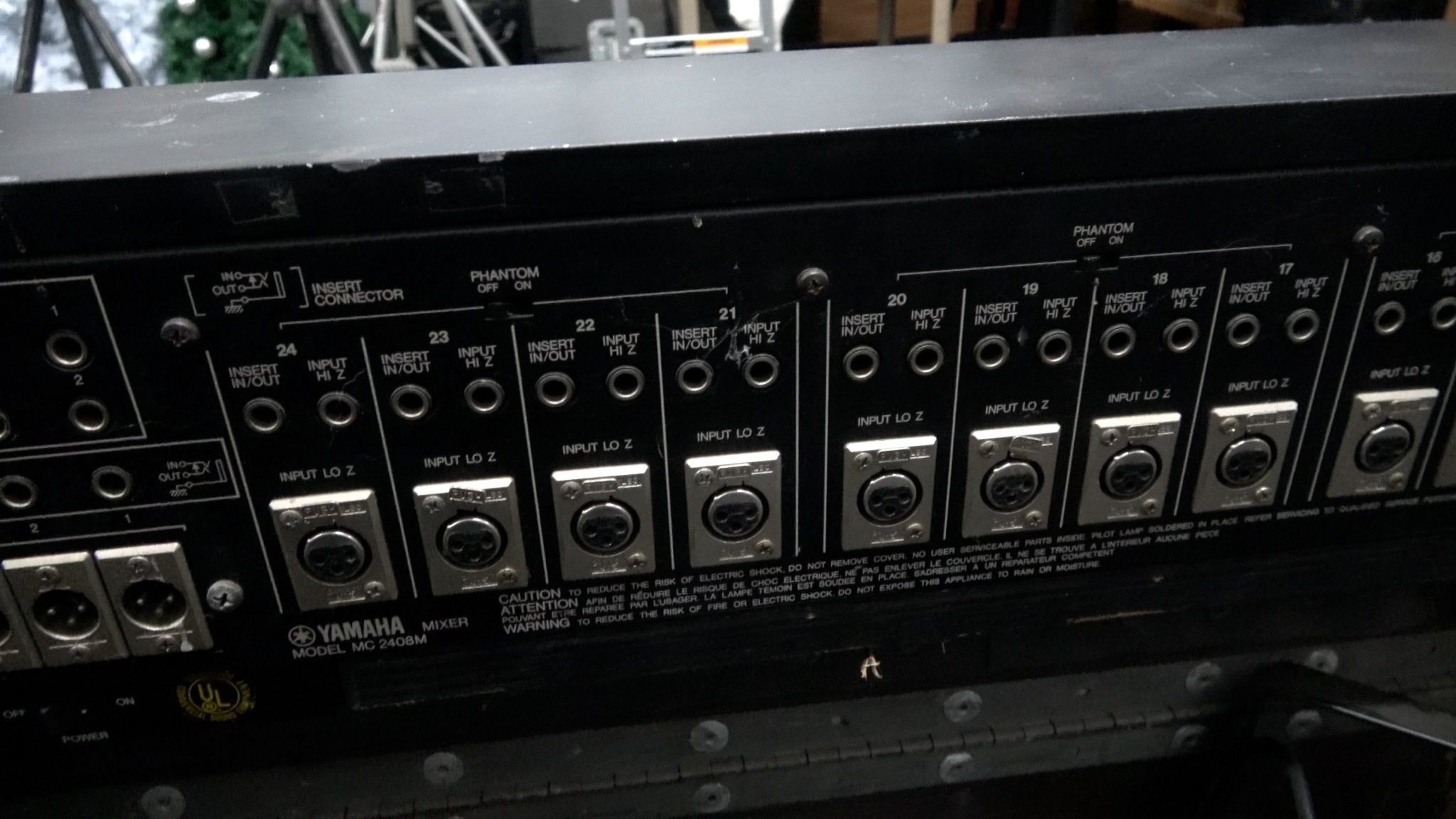 Yamaha 2408M rear connections